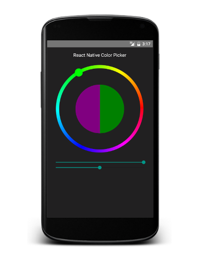 Color picker preview on Android